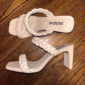 Soda Brand Braided Heeled Sandal